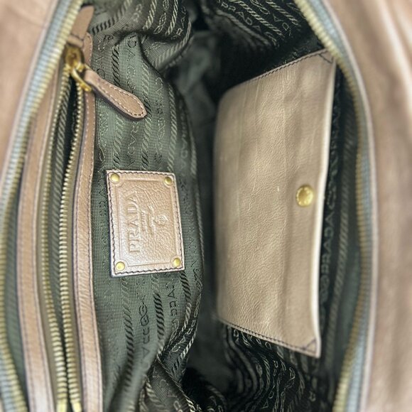 Buttery Gold, Prada Ombre Glace Bowling Bag - Picture 4 of 8